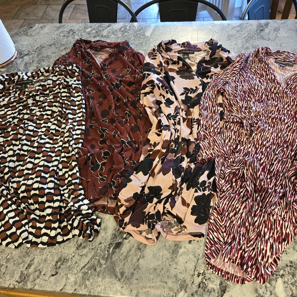 Set Of 4 Medium A Pea In The Pod Maternity Blouse… - image 5